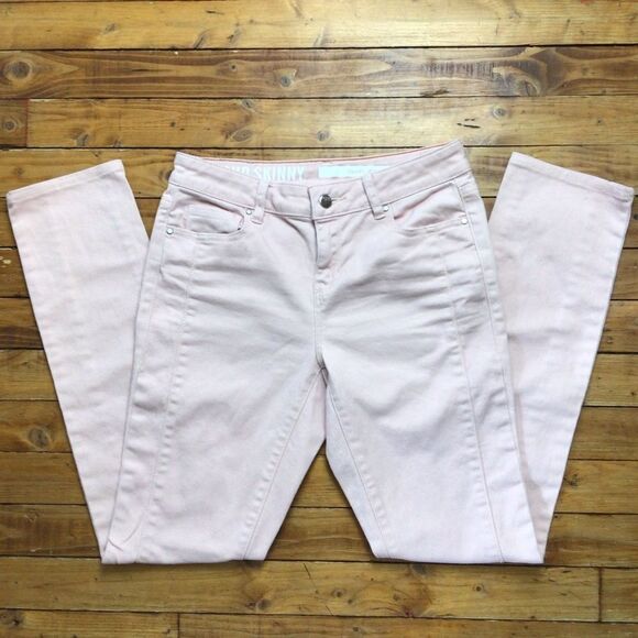 Dkny jeans Soho skinny pink size 4 mid-low rise in powder soft pink soft girl - Picture 2 of 12